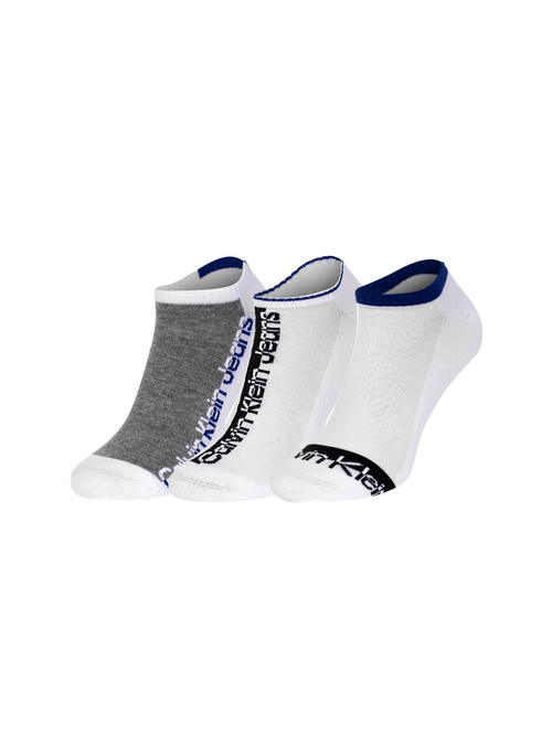Calvin Klein pánske biele ponožky 3pack