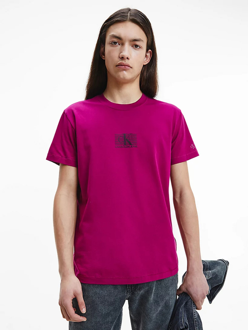 Calvin Klein pánske fialové tričko