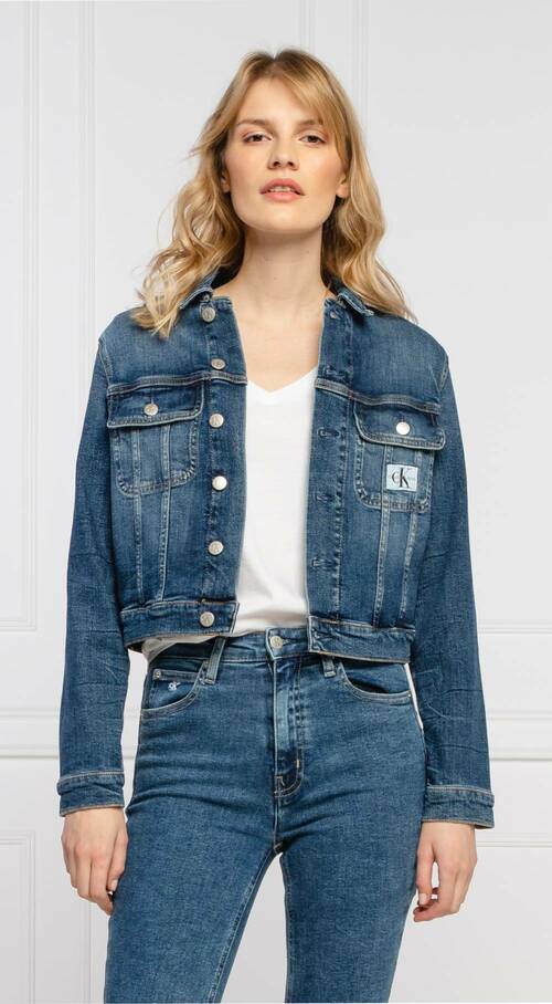 Calvin Klein dámska modrá džínsová bunda