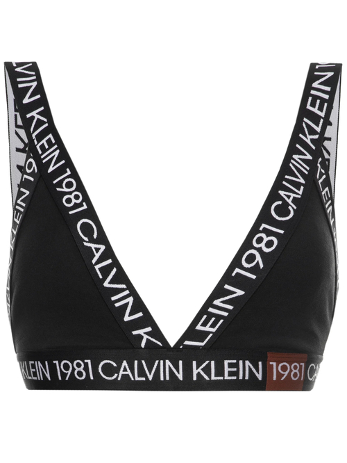 Calvin Klein dámska čierna športová podprsenka