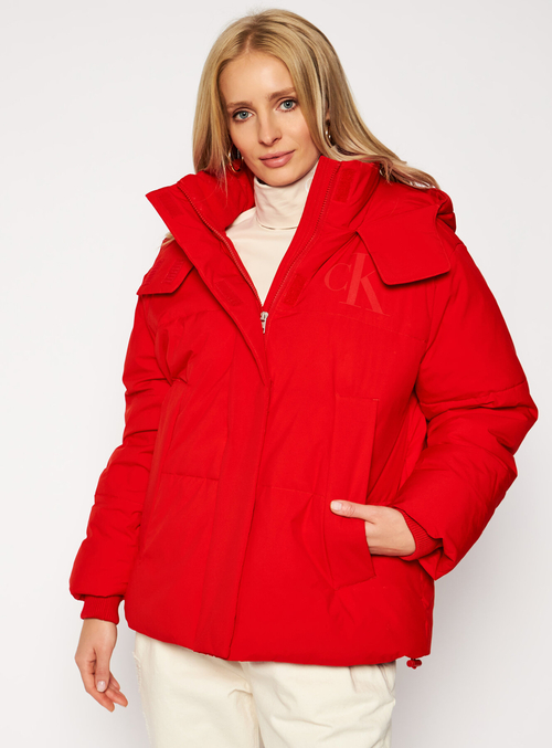 Calvin Klein dámska zimná červená bunda