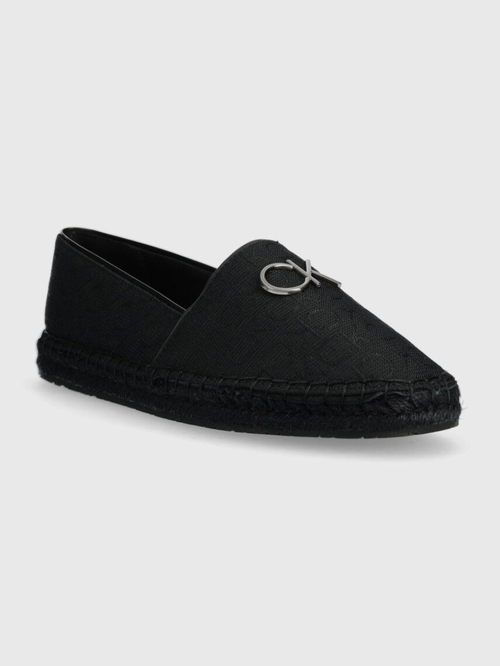 Calvin Klein dámske čierne espadrilky ESPADRILLE W/HW - JQ