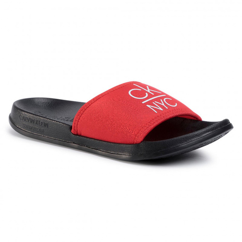 Calvin Klein dámske červené šľapky