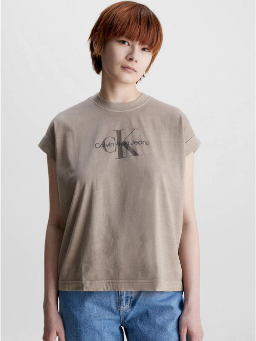 Calvin Klein dámske hnedé tričko