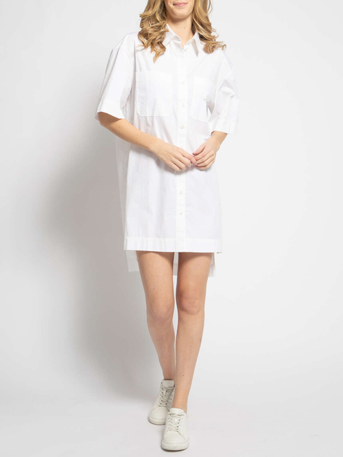 Calvin Klein biele košeľové šaty