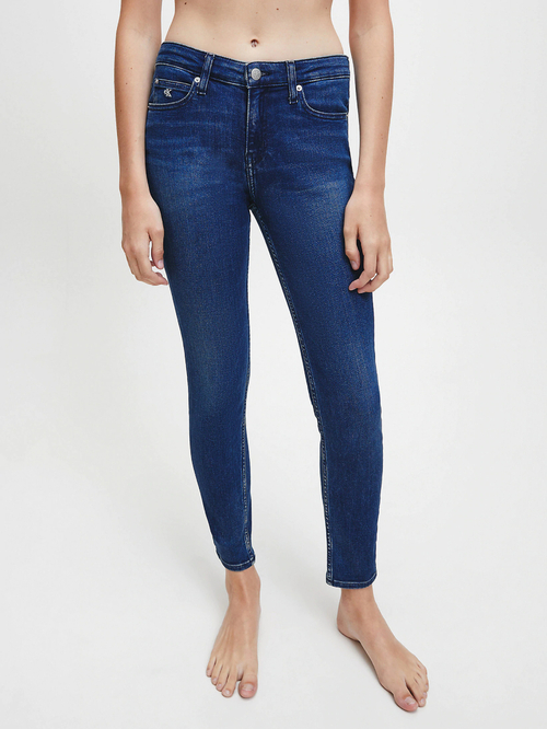 Calvin Klein dámske modré džínsy Ankle
