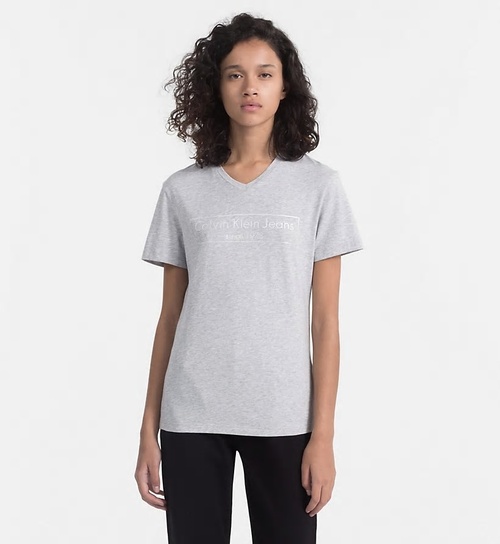 Calvin Klein dámske šedé tričko Tilly