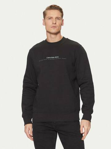 Calvin Klein pánska čierna mikina Minimal
