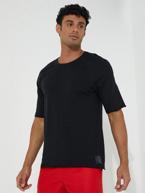 Calvin Klein pánske čierne pyžamové tričko