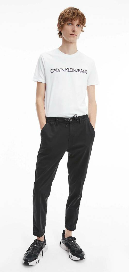 Calvin Klein pánske čierne nohavice Chino