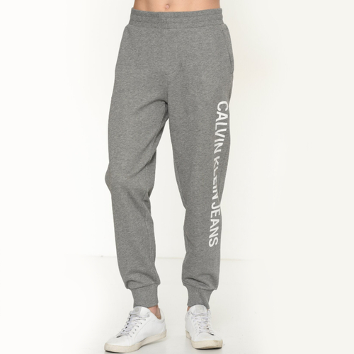 Calvin Klein pánske šedé teplákové nohavice Logo