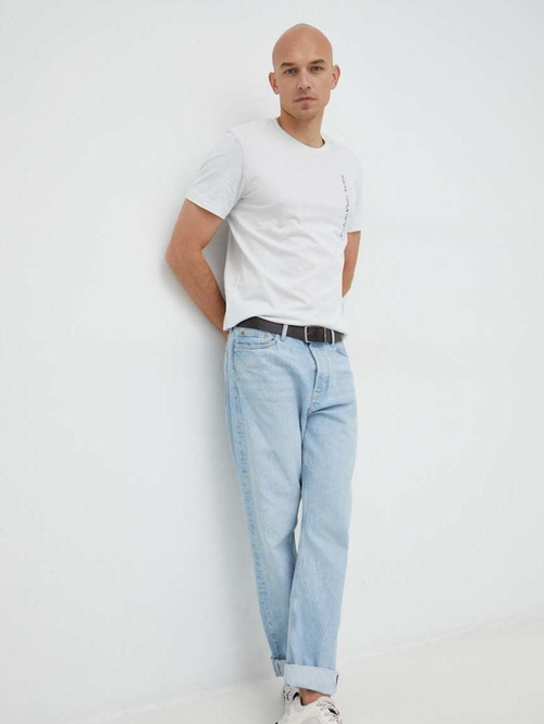 Calvin Klein pánske šedé tričko