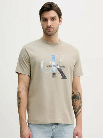 Calvin Klein pánske béžové tričko