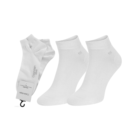 Calvin Klein pánske biele ponožky 2 pack