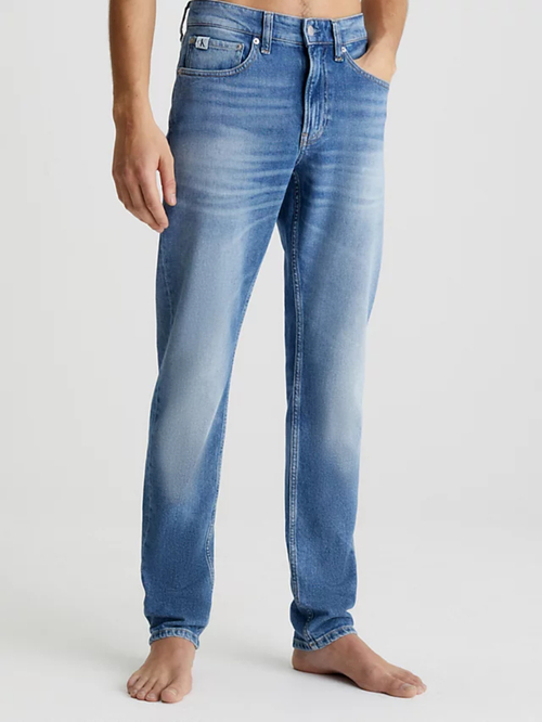 Calvin Klein pánske modré džínsy SLIM TAPER