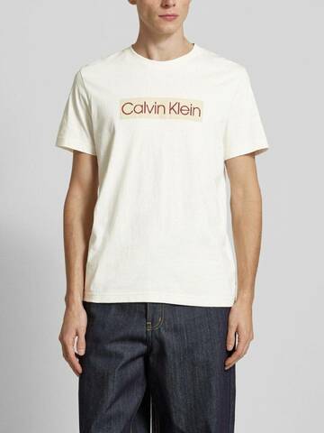 Calvin Klein pánske krémové tričko