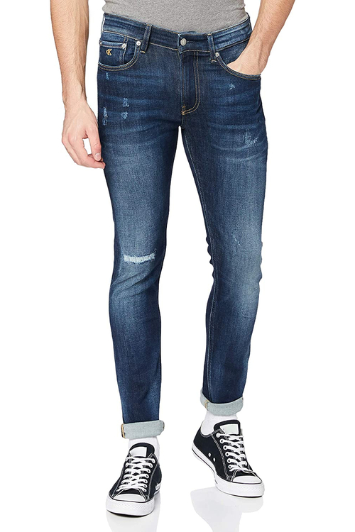 Calvin Klein pánske modré džínsy