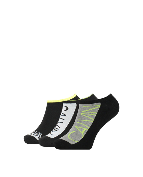 Calvin Klein pánske čiernošedé ponožky 3 pack