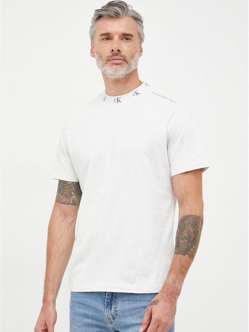 Calvin Klein pánske svetlošedé tričko