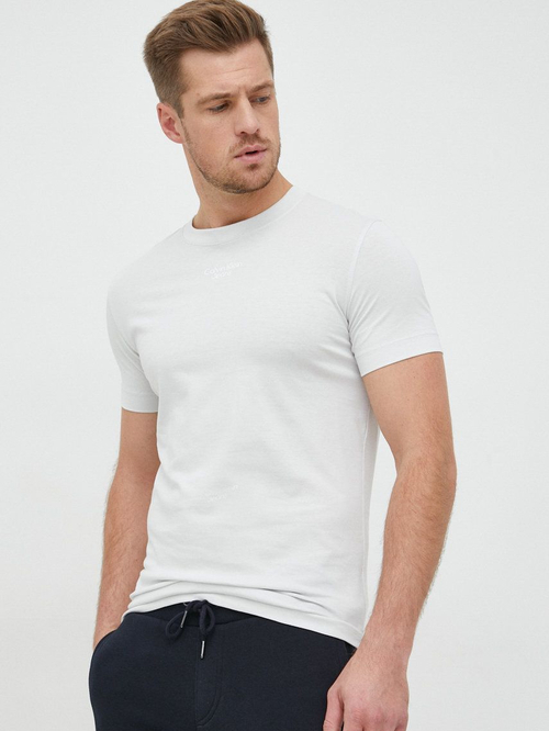 Calvin Klein pánske svetlo šedé tričko