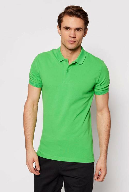 Calvin Klein pánske zelené polo triko
