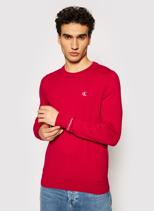 Calvin Klein pánsky tmavo ružový sveter