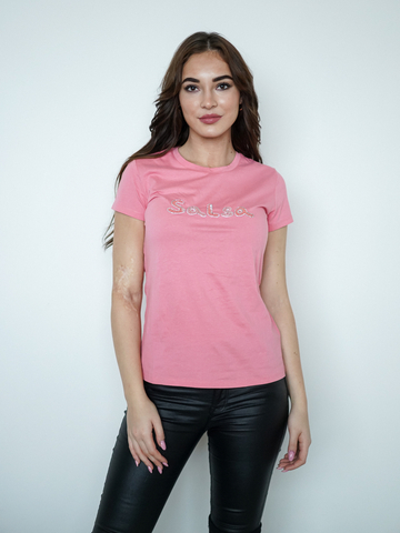 Salsa Jeans dámske ružové tričko