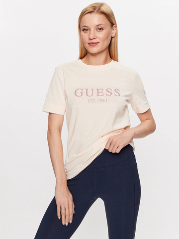 Guess dámske krémové tričko