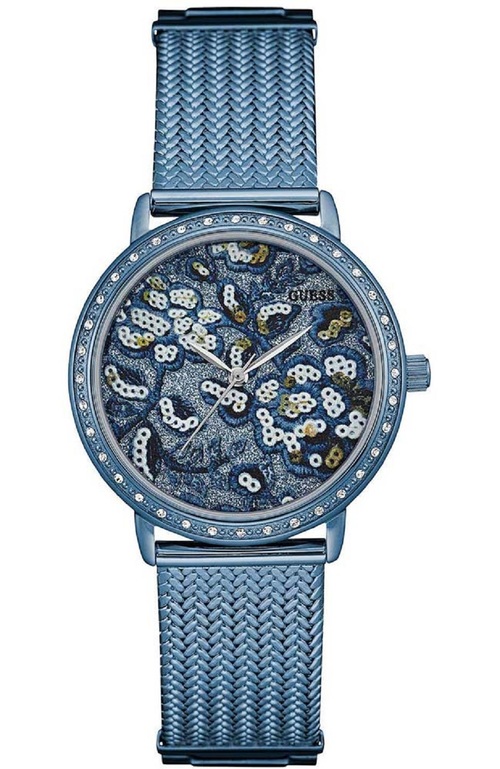 Guess dámske modré hodinky KAZOVÝ TOVAR