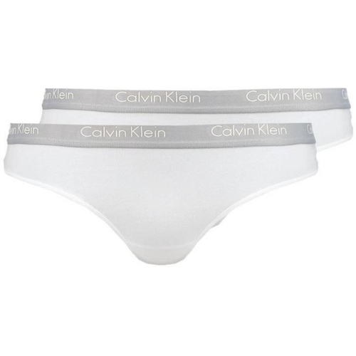 Calvin Klein dámske biele tangá 2pack