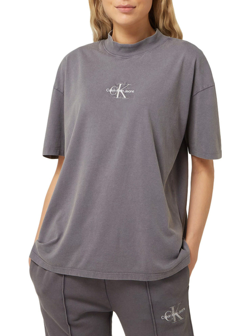 Calvin Klein dámske šedé Boyfriend tričko