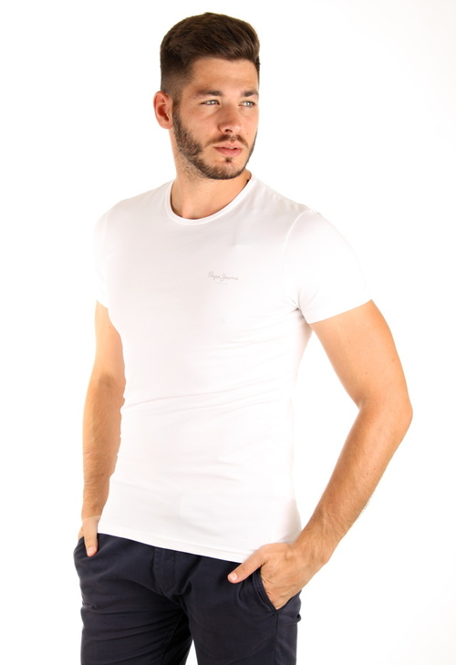 Pepe Jeans pánske biele tričko Original