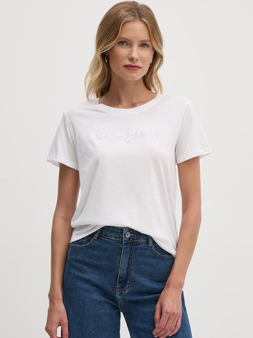 Pepe Jeans dámske biele tričko Espe