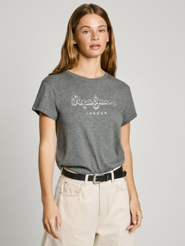 Pepe Jeans dámske šedé tričko Gaia