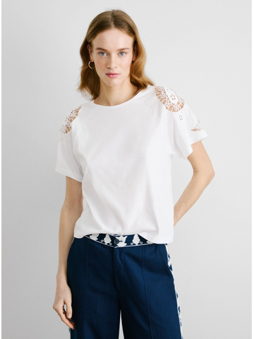 Pepe Jeans dámske biele tričko