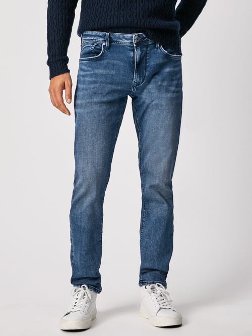 Pepe Jeans pánske modré džínsy Stanley