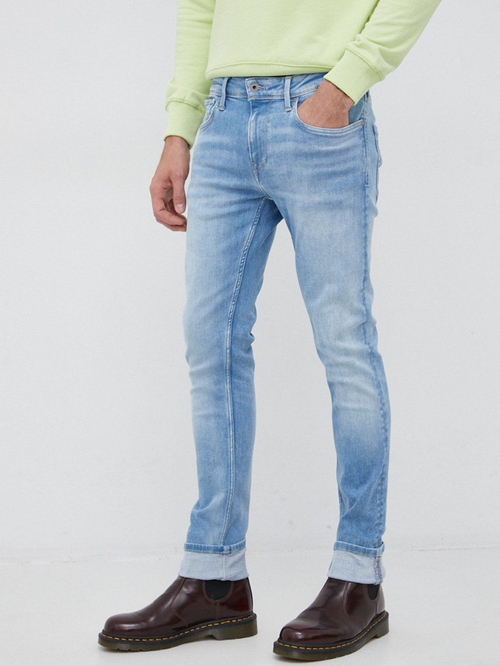 Pepe Jeans pánske modré džínsy Finsbury