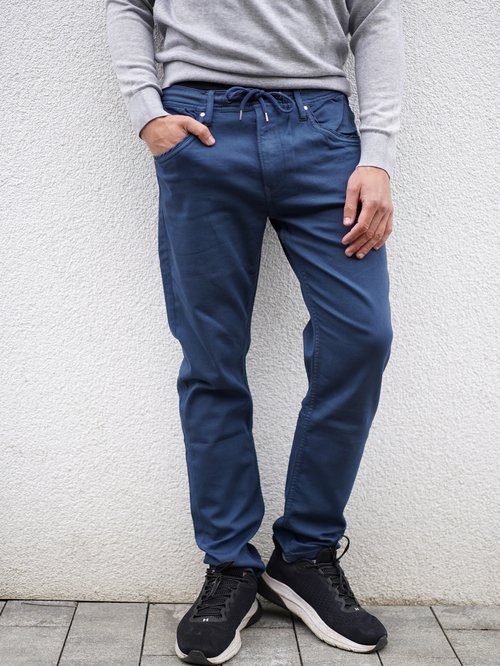 Pepe Jeans pánske modré nohavice