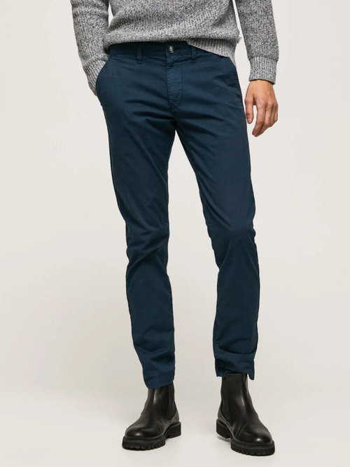 Pepe Jeans pánske tmavo modré nohavice