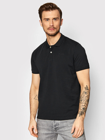 Pepe Jeans pánske čierne polo tričko