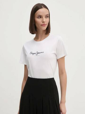 Pepe Jeans dámske biele tričko 