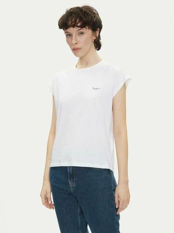 Pepe Jeans dámske biele tričko Blooma