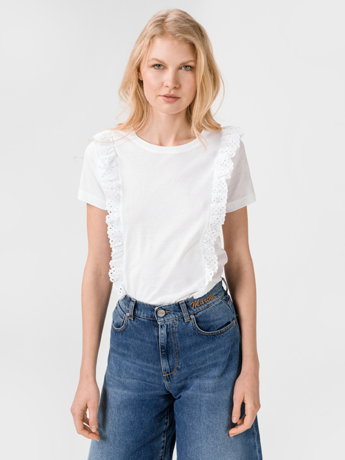 Pepe Jeans dámske biele tričko Dante