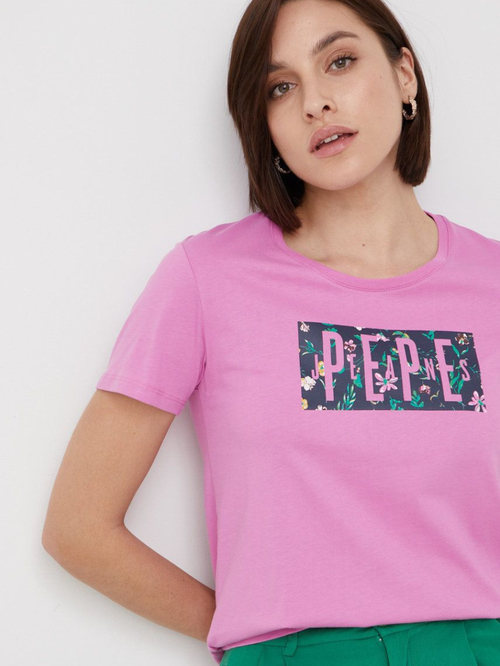 Pepe Jeans dámske ružové tričko Patsy