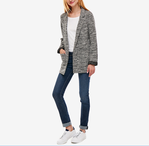 Pepe Jeans dámsky šedý žíhaný cardigan Lala