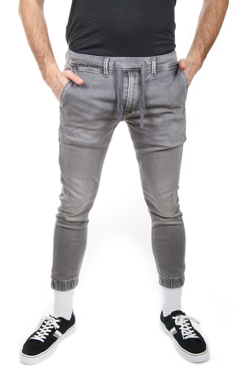 Pepe Jeans pánske šedé džínsy Slack