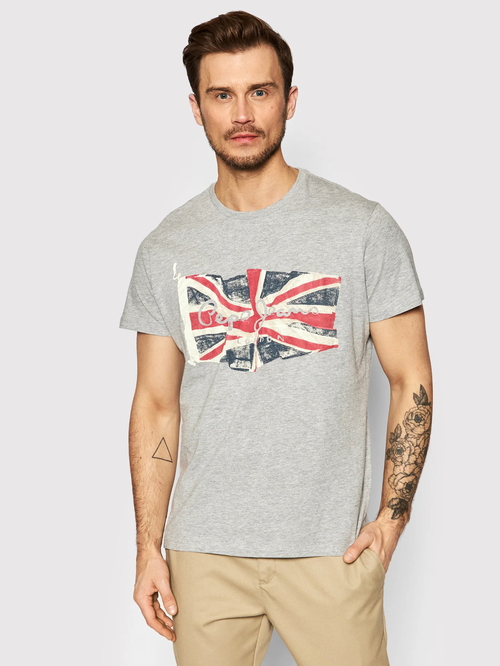 Pepe Jeans pánske šedé tričko