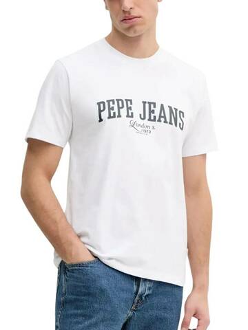 Pepe Jeans pánske biele tričko Derril