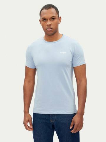 Pepe Jeans pánske svetlo modré tričko Basic
