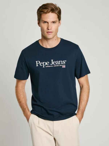 Pepe Jeans pánske tmavo modré tričko Albert